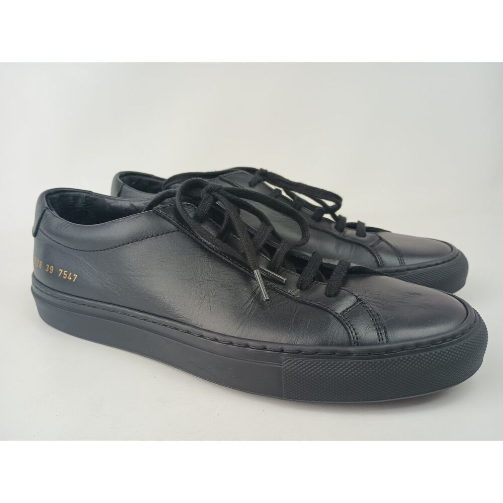 Common Projects Women's Achilles Low Black Sneakers Shoes 1528 7547 Size 39